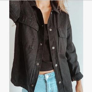 Aritzia TNA black utility jacket